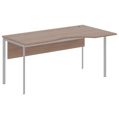 Стол эргономичный СА-1SD(R) Ясень Шимо/Алюминий 1600х900х755. IMAGO-S
