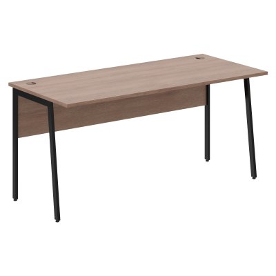 Стол прямой СП-4P Ясень Шимо/Черный 1600х720х755 IMAGO PLUS