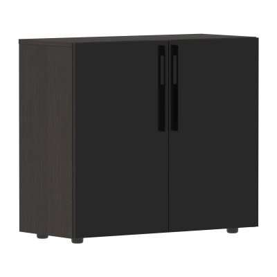 Шкаф СП-064-25-18 Черный глянец/Дуб Мореный 900х400х800 KANON