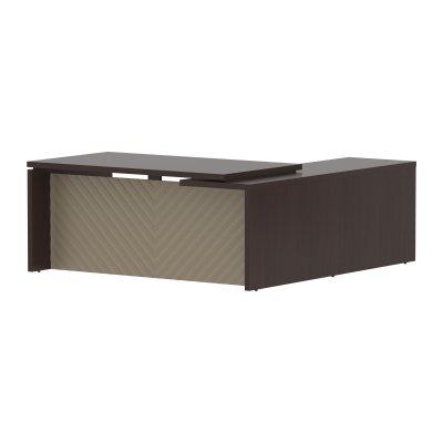 Стол руководителя TLCT 1820(L) Венге Магия Z/Капучино 1800х2000х750 TORR LUX