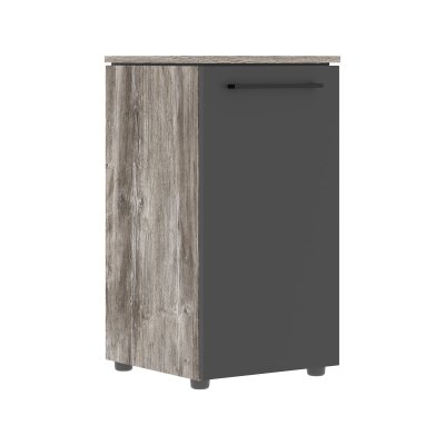 Шкаф колонка с глухой малой дверью MLC 42.1 Антрацит/Сосна Нордик 429х423х821 MORRIS TREND