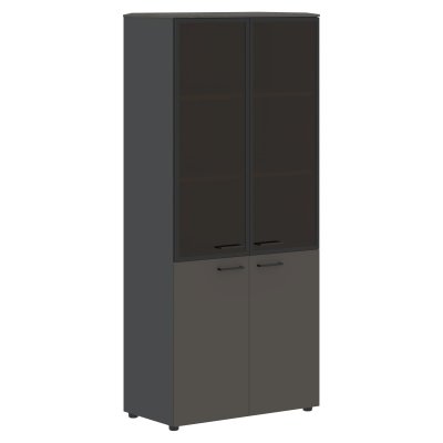 Шкаф комбинированный JHC 85.7 Орех Мокко/Мокко/Антрацит 856х452х1949 JAY