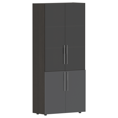 Шкаф комбинированный СП-064-25-16 Серый глянец/Дуб Мореный 900х450х2010 KANON