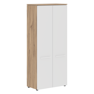 Шкаф для одежды MCW 85 Белый/Дуб Денвер светлый 854х423х1956 MORRIS TREND