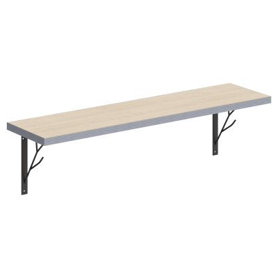 Полка с полкодержателями SH1-TREE Клен 830х210х222 COFFEE