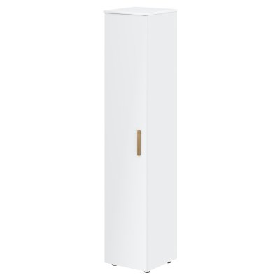 Шкаф колонка с глухой дверью и топом FHC 40.1 Белый премиум/Белый премиум 404х429х1983 FORTA