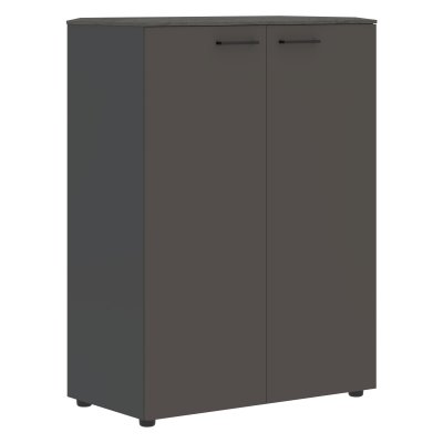 Шкаф с глухими дверьми и топом JMC 85.1 Орех Мокко/Мокко/Антрацит 856х452х1184 JAY