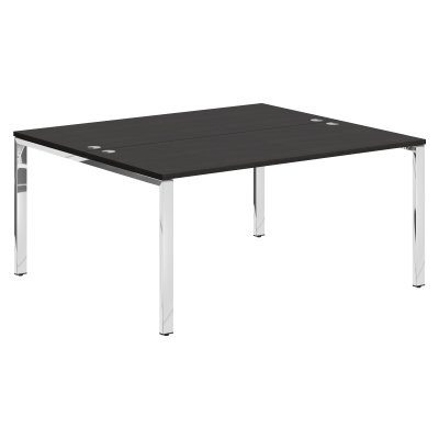 Стол 2-х местный XGWST 1614.1 Дуб Юкон Модерн/Нержавейка полированная 1600х1400х750 XTEN GLOSS