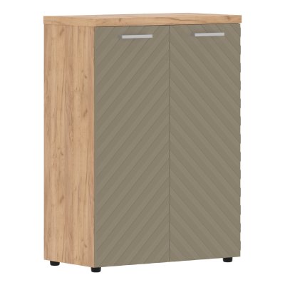 Шкаф с глухими средними дверьми и топом TLMC 85.1 Капучино/Дуб Бофорд Z 856х450х1203 TORR LUX