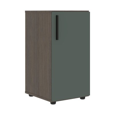 Шкаф низкий узкий VLCS 40.1 Нефрит/Дуб Сильвер 400х430х781 VELION