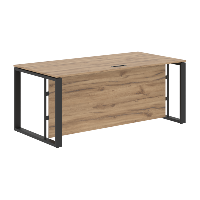 Стол руководителя EST 189H Дуб Денвер светлый/Антрацит 1800х900х750 ENIO