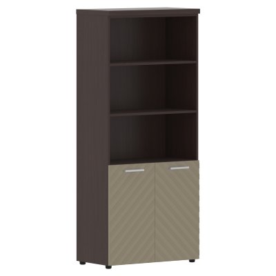 Шкаф с комплектом малых дверей и топом TLHC 85.5 Капучино/Венге Магия Z 856х450х1968 TORR LUX