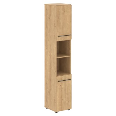 Шкаф колонка с 2-мя глухими малыми дверьми LHC 40.4 Дуб Бофорд 400х430х2253 LOFTIS