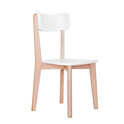 Комплект эргономичных стульев LYKKE CR-2 Белый/Бук 450х465х900 LYKKE