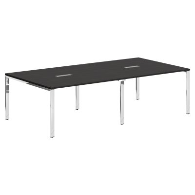 Конференц стол XGSCT 2714.1 Дуб Юкон Модерн/Нержавейка полированная 2720х1406х750 XTEN GLOSS