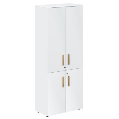 Шкаф с глухими средними и малыми дверьми FHC 80.3(Z) Белый премиум/Белый премиум 802х429х1983 FORTA