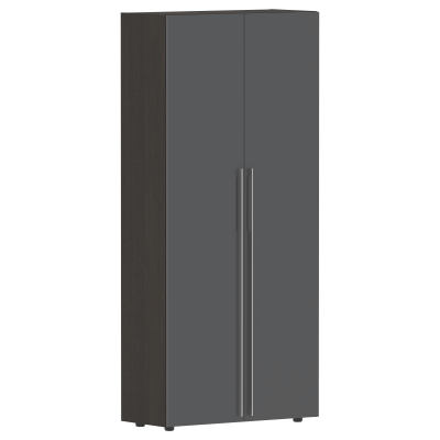 Гардероб СП-064-25-13 Серый глянец/Дуб Мореный 900х450х2010 KANON