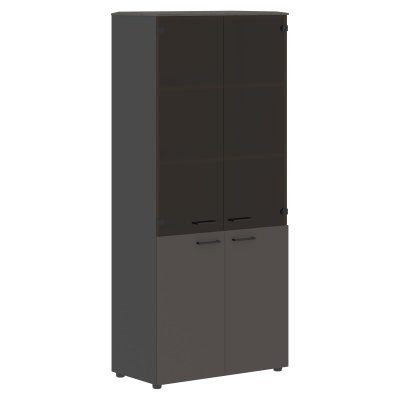 Шкаф комбинированный JHC 85.2 Орех Мокко/Мокко/Антрацит 856х452х1949 JAY