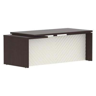 Стол руководителя TLCT 209(R) Венге Магия Z/Латте 2000х900х750 TORR LUX