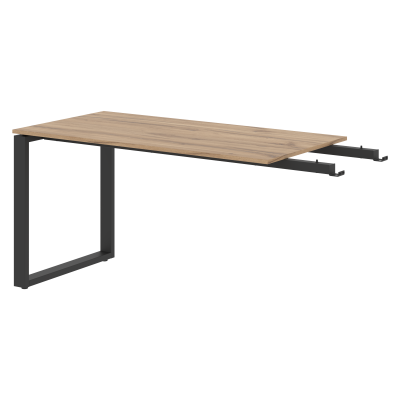 Брифинг-приставка EB 1470 Дуб Денвер светлый/Антрацит 1400х700х750 ENIO