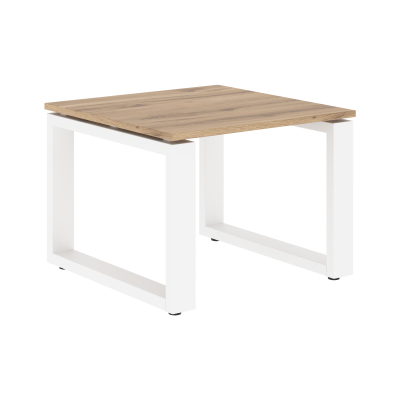 Стол журнальный ECT 6060 Дуб Денвер светлый/Белый 600х600х450 ENIO