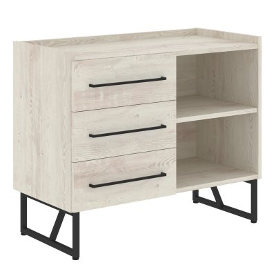 Тумба сервисная LSC-3D.A. Сосна Эдмонт/Черный 904х445х750 LOFTIS