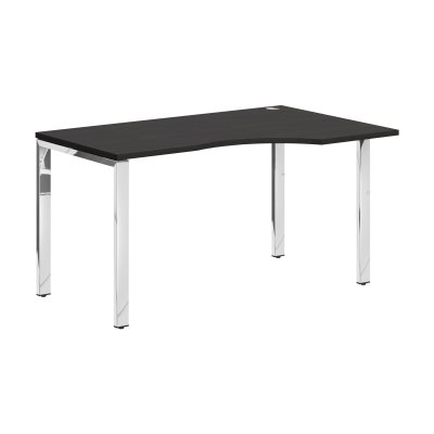 Стол эргономичный XGCET 149(R).1 Дуб Юкон Модерн/Нержавейка полированная 1400х900х750 XTEN GLOSS