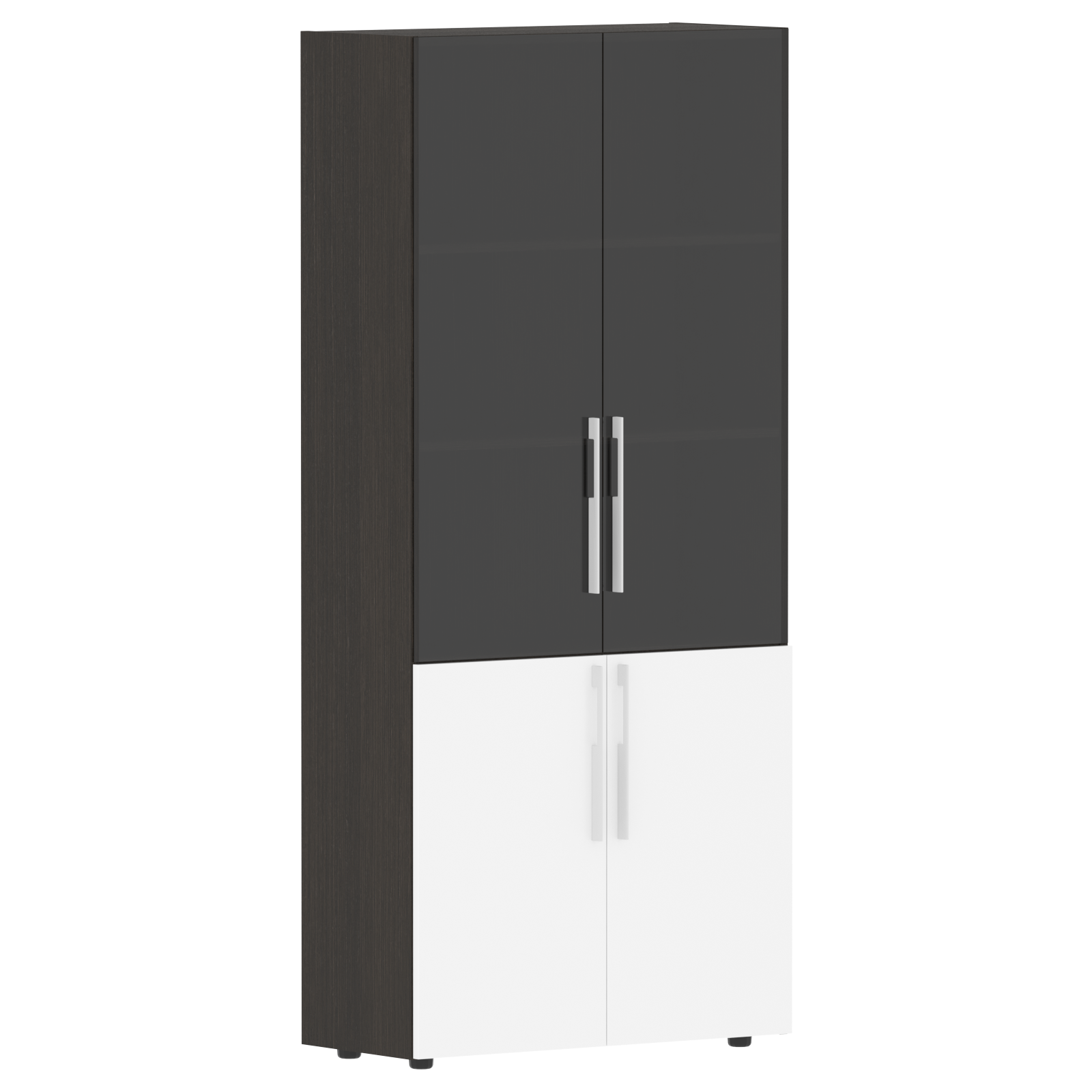 Шкаф комбинированный СП-064-25-16 Белый глянец/Дуб Мореный 900х450х2010 KANON