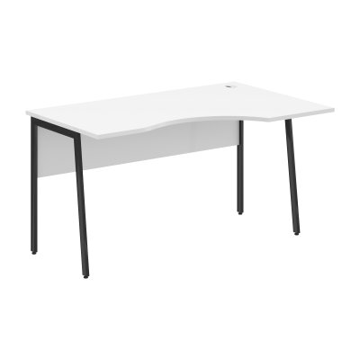 Стол прямой СА-2P(R) Белый/Антрацит 1400х900х755 IMAGO PLUS