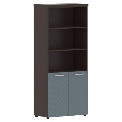 Шкаф с комплектом малых дверей и топом TLHC 85.5 Серо-голубой/Венге Магия Z 856х450х1968 TORR LUX