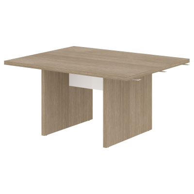 Стол переговорный 1500 составной СП-064-25-20 Дуб Натуральный/Белый глянец 1500х1200х750 KANON