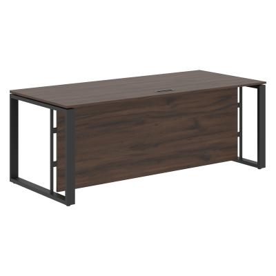 Стол руководителя EST 209H Дуб Денвер темный/Антрацит 2000х900х750 ENIO