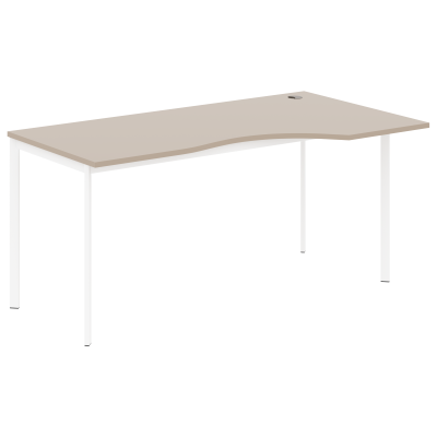 Стол эргономичный СА-1S(R) Мокачино/Белый 1600х900х755 Imago S
