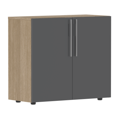 Шкаф СП-064-25-18 Серый глянец/Дуб Натуральный 900х450х800 KANON