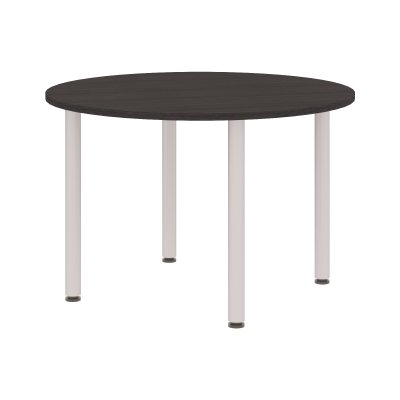 Конференц - стол круглый XRT 120 Дуб Юкон Модерн/Алюминий 1200х1200х750 XTEN