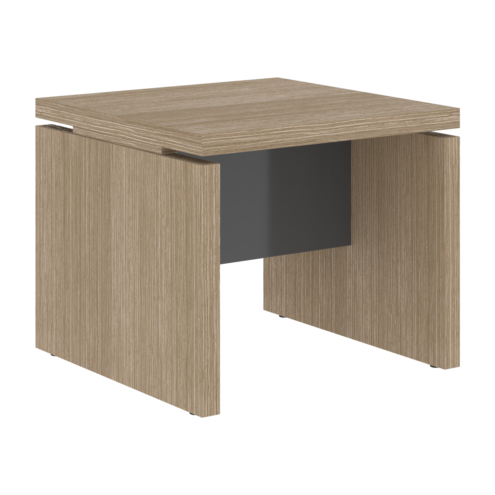 Стол журнальный СП-064-25-11 Дуб Натуральный/Серый глянец 600х600х500 KANON