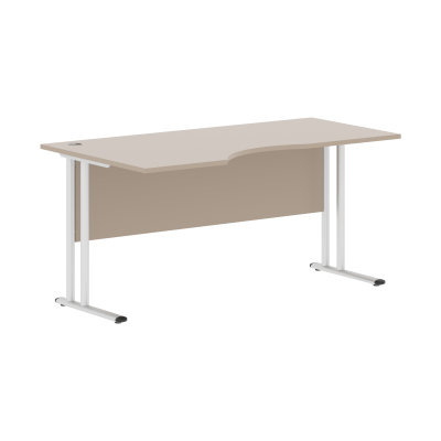 Стол эргономичный СА-1M(L) Мокачино/серебро 1600х900х755 Imago M