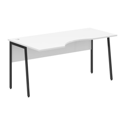 Стол прямой СА-1P(L) Белый/Антрацит 1600х900х755 IMAGO PLUS