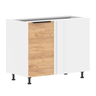 Шкаф напольный угловой с полкой MOCC 1082.1 Дуб Бофорд/Белый 1000х560х820 CORSICA