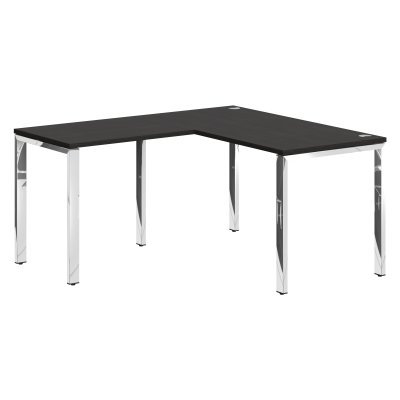 Стол угловой XGCT 1415.1 Дуб Юкон Модерн/Нержавейка полированная 1400х1500х750 XTEN GLOSS