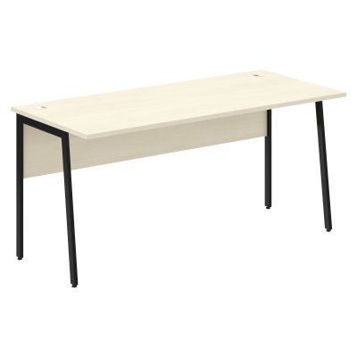 Стол прямой СП-4P Клен*/Черный 1600х720х755 IMAGO PLUS