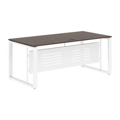 Стол руководителя EST 189M Дуб Денвер темный/Белый 1800х900х750 ENIO