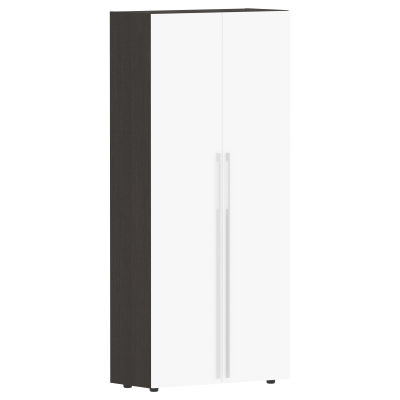 Шкаф высокий глухой СП-064-25-14 Белый глянец/Дуб Мореный 900х450х2010 KANON