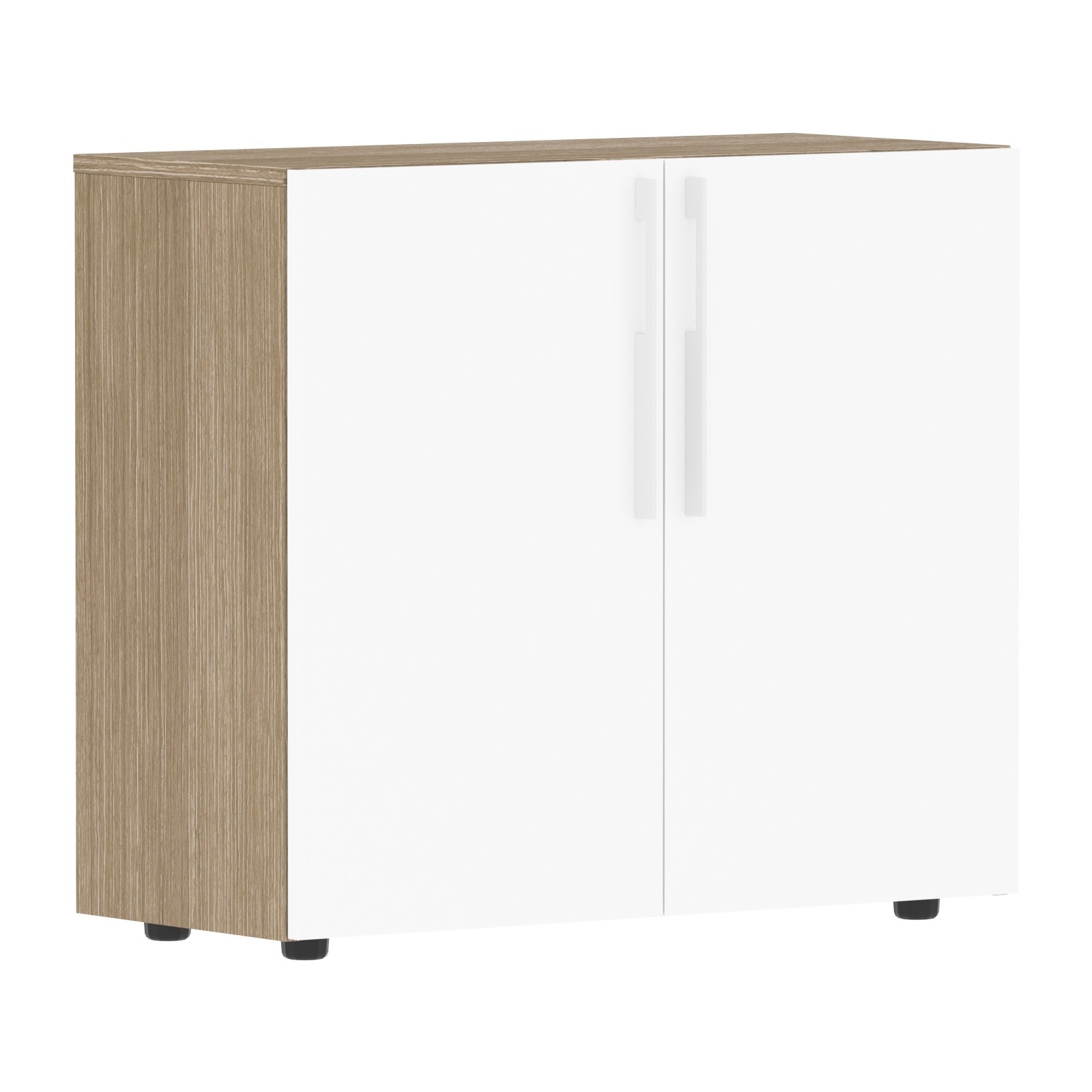 Шкаф СП-064-25-18 Белый глянец/Дуб Натуральный 900х400х800 KANON