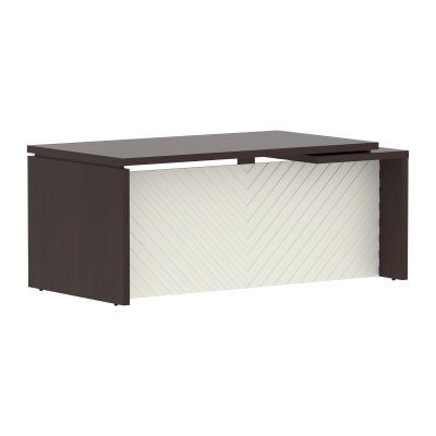 Стол руководителя TLCT 189(L) Венге Магия Z/Латте 1800х900х750 TORR LUX