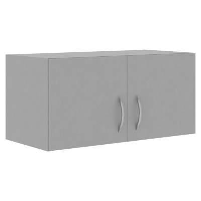 Антресоль широкая с глухими дверьми SA-770.1 Серый 770х375х370 SIMPLE