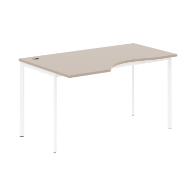 Стол эргономичный СА-2S(L) Мокачино/Белый 1400х900х755 Imago S