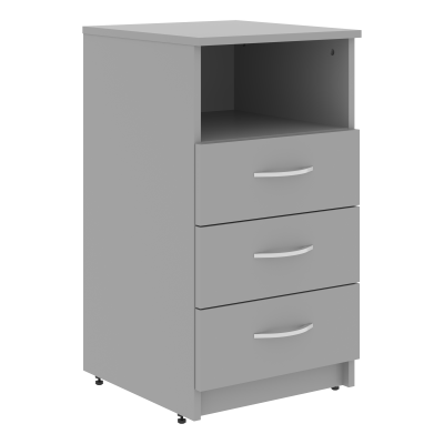 Тумба приставная SC-3D.1A Серый 407х450х760 SIMPLE