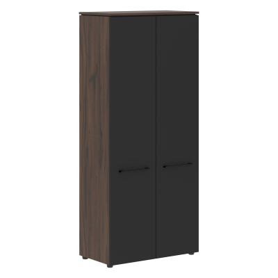 Шкаф с глухими дверьми MHC 85.1 Антрацит/Дуб Денвер темный 854х423х1956 MORRIS TREND