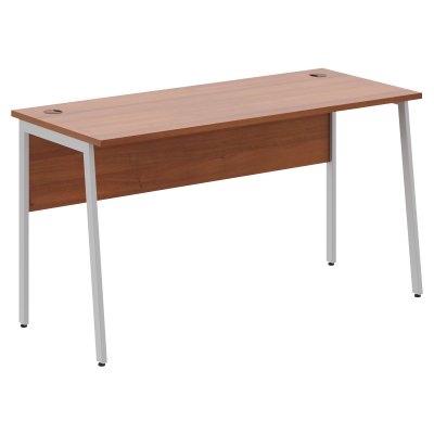 Стол прямой СП-3.1P Орех Французский/Алюминий 1400х608х755 IMAGO PLUS